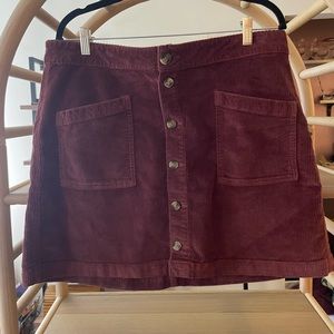 American Eagle Corduroy Miniskirt Size 16 Long